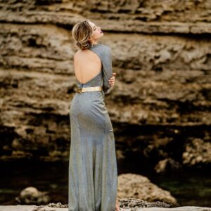 Abito Soani glitter monospalla - immagine 3